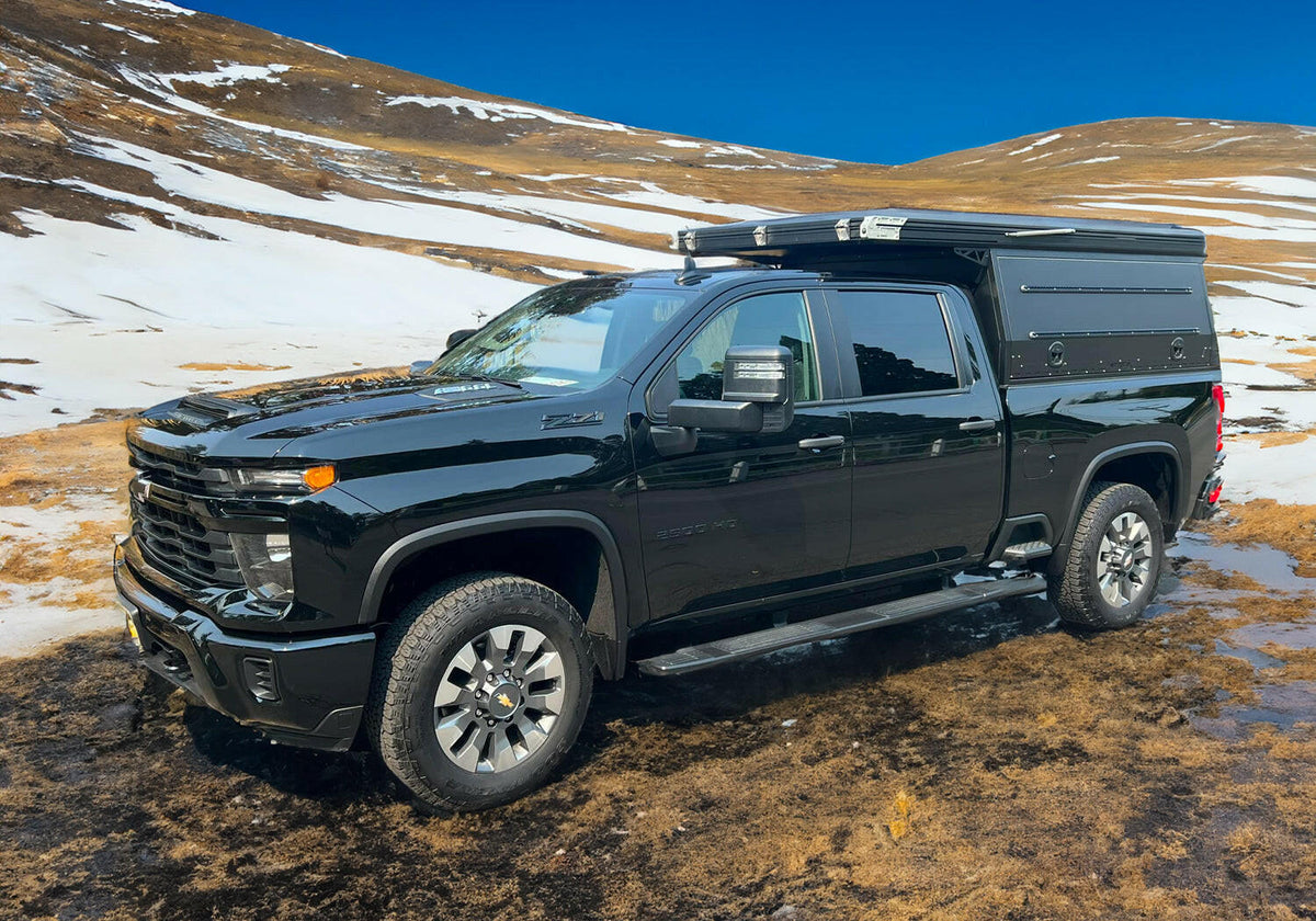 Dirtbox Canopy Camper – Modular Truck Camper Shell / Topper for Mid-Size & Full-Size Trucks (Tacoma, Rivian, Tundra, F-150, Quatermaster, Gladiator, Ram, Silverado)