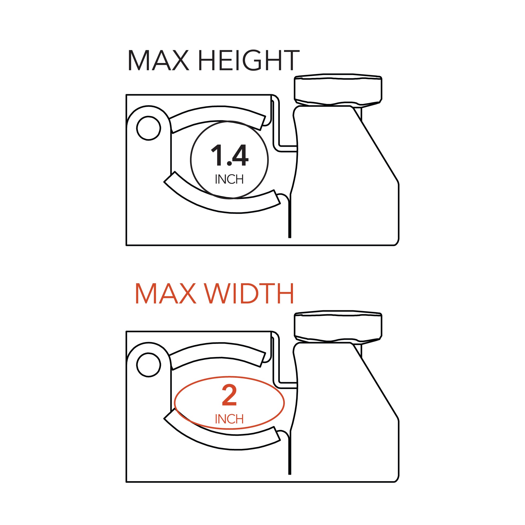 DMOS Universal Shovel/Axe Mount