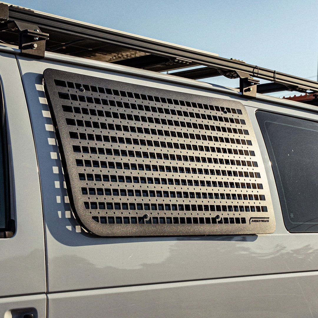 Ford E350 Drivers Side Window GRIDS - Spirit of 1876Agency6.com
