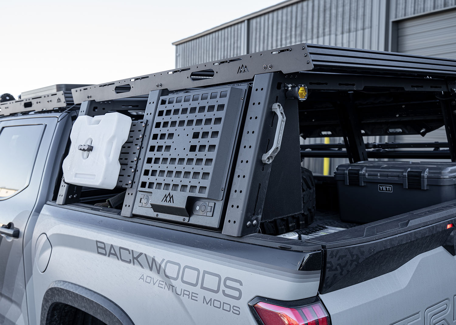 Backwoods Adventure Mods Aluminum Bed Rack Storage Box - Toyota Tundra - Spirit of 1876Backwoods Adventure Mods
