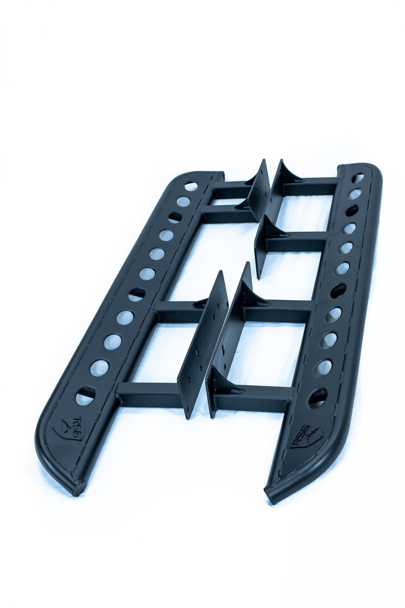 2010+ Toyota 4Runner Angled Sliders Top Plate With Logo **No Kick Out**