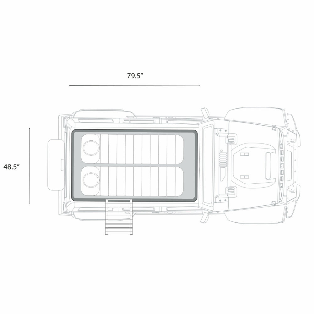 The ÖVRLNDR 2P (Black) & FREE RTT Awning