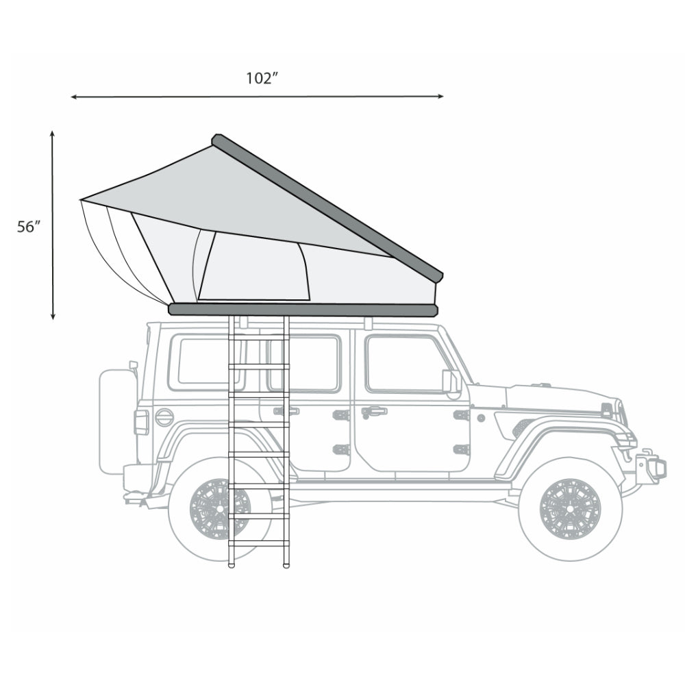 The ÖVRLNDR 2P (Black) & FREE RTT Awning