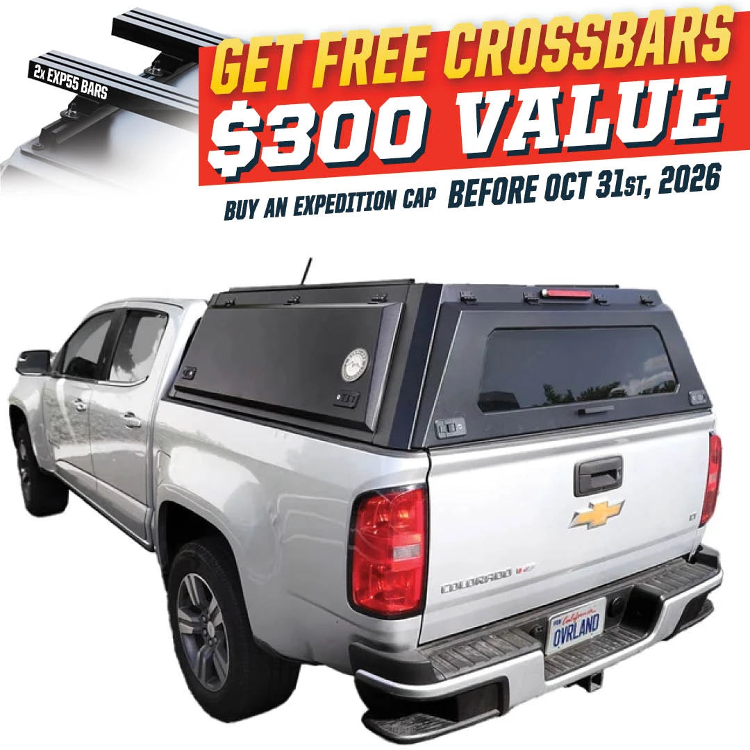 OVS Expedition Truck Cap for 2015-2022 Chevy Colorado / GMC Canyon 5' Bed