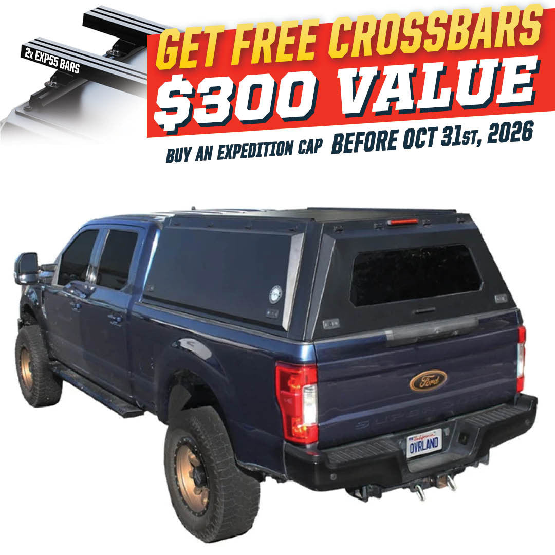 OVS Expedition Truck Cap for 2017-2022 Ford F-250/F-350 6.8' Bed