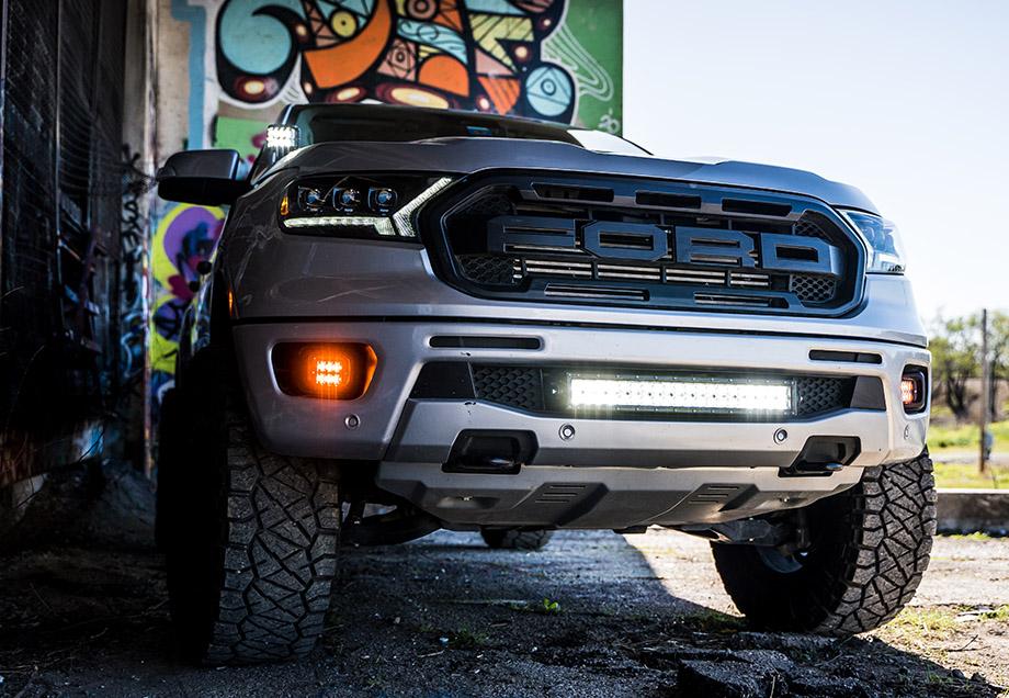 LED Fog Light Pod Replacements Brackets Kit For 2019 - 2024 Ford Ranger - Spirit of 1876Dealers of Cali Raised LED
