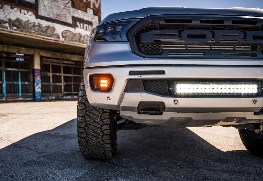 LED Fog Light Pod Replacements Brackets Kit For 2019 - 2024 Ford Ranger - Spirit of 1876Dealers of Cali Raised LED