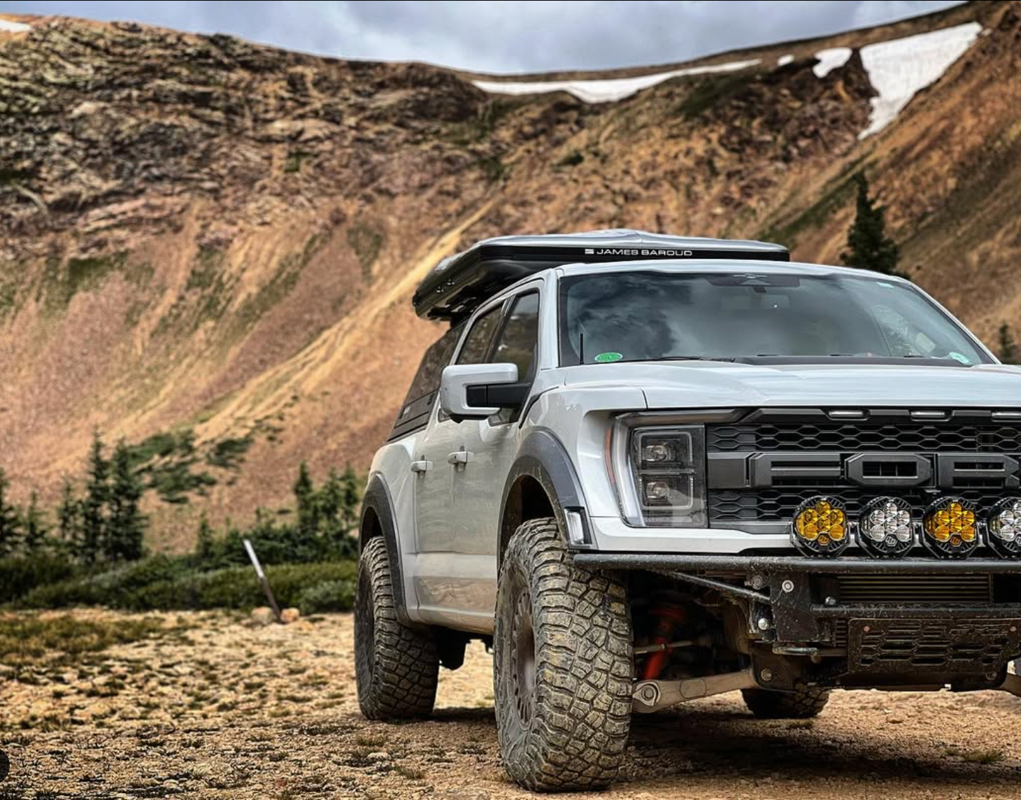 Grey Raptor and black James Baroud