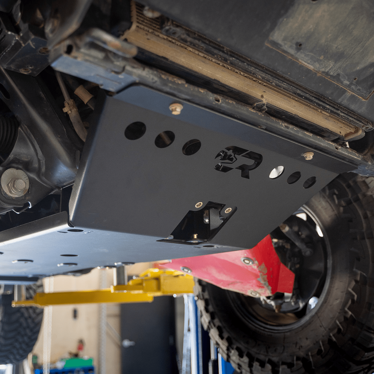 Front Skid Plate For 2007 - 2014 Toyota FJ Cruiser - Spirit of 1876Dealers of Cali Raised LED
