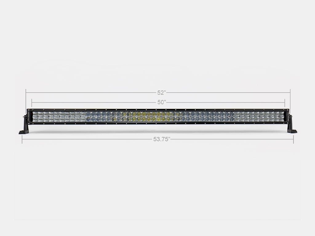 52" CURVED 5D Dual Row 5D Optic OSRAM LED Bar - Spot - Spirit of 1876Dealers of Cali Raised LED