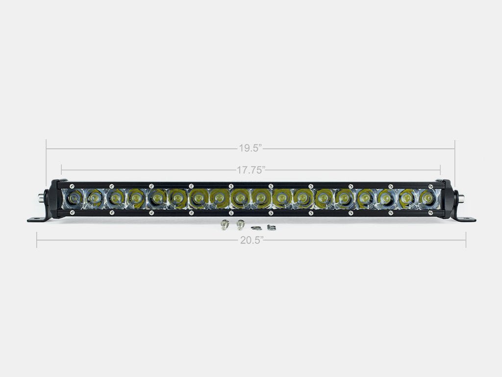 20" Slim Single Row LED Bar - Spirit of 1876Dealers of Cali Raised LED