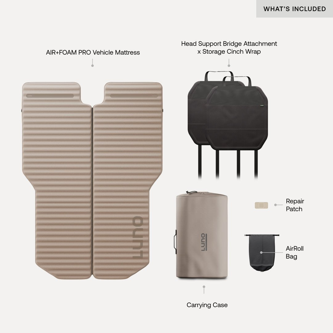 Luno AIR+FOAM PRO Jeep Wrangler Mattress - Spirit of 1876Luno®