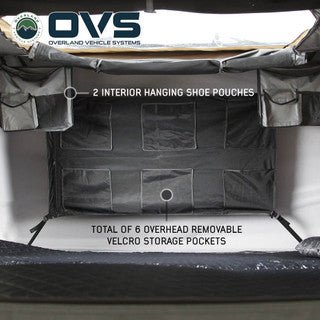 OVS HD Bushveld 4 Person Cantilever Hard Shell Roof Top Tent Grey Body & Tan Rainfly - Spirit of 1876 - OVS