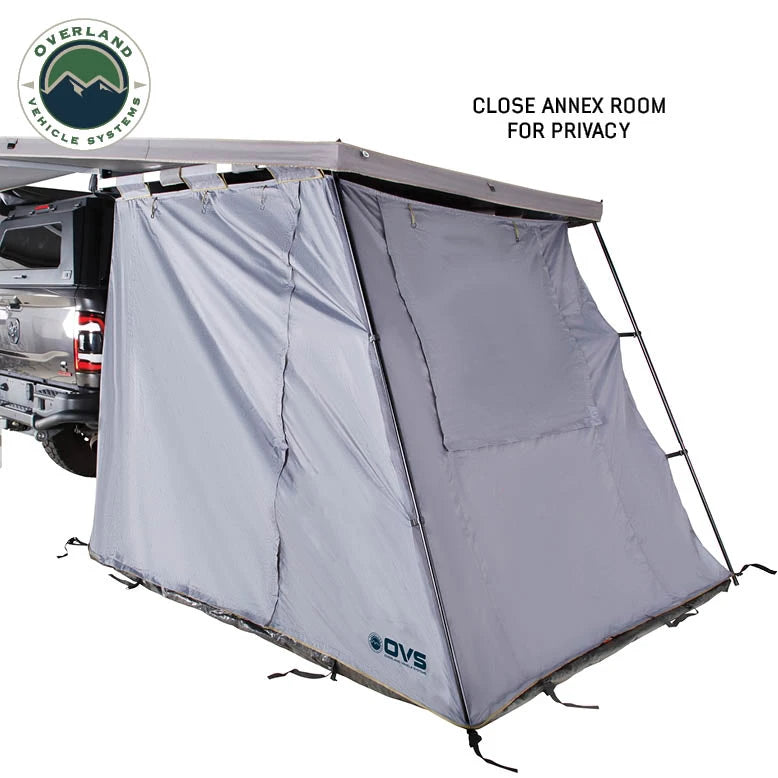 OVS HD Nomadic 270/180 Degree Awning Annex Room Enclosure - Grey Body, Green Trim
