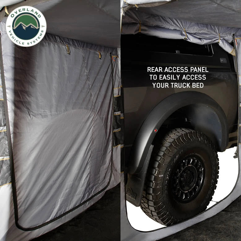 OVS HD Nomadic 270/180 Degree Awning Annex Room Enclosure - Grey Body, Green Trim