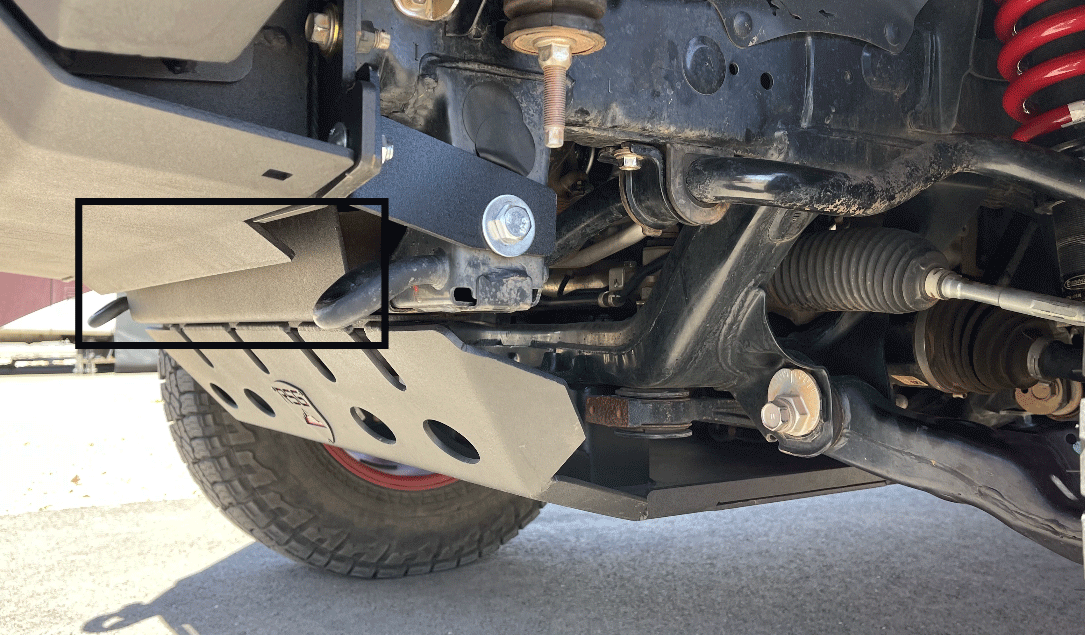 2010+ 5th Gen Toyota 4Runner Front Skid Plate 1/2 Extension Bumper Fill Plate RSG Off Road