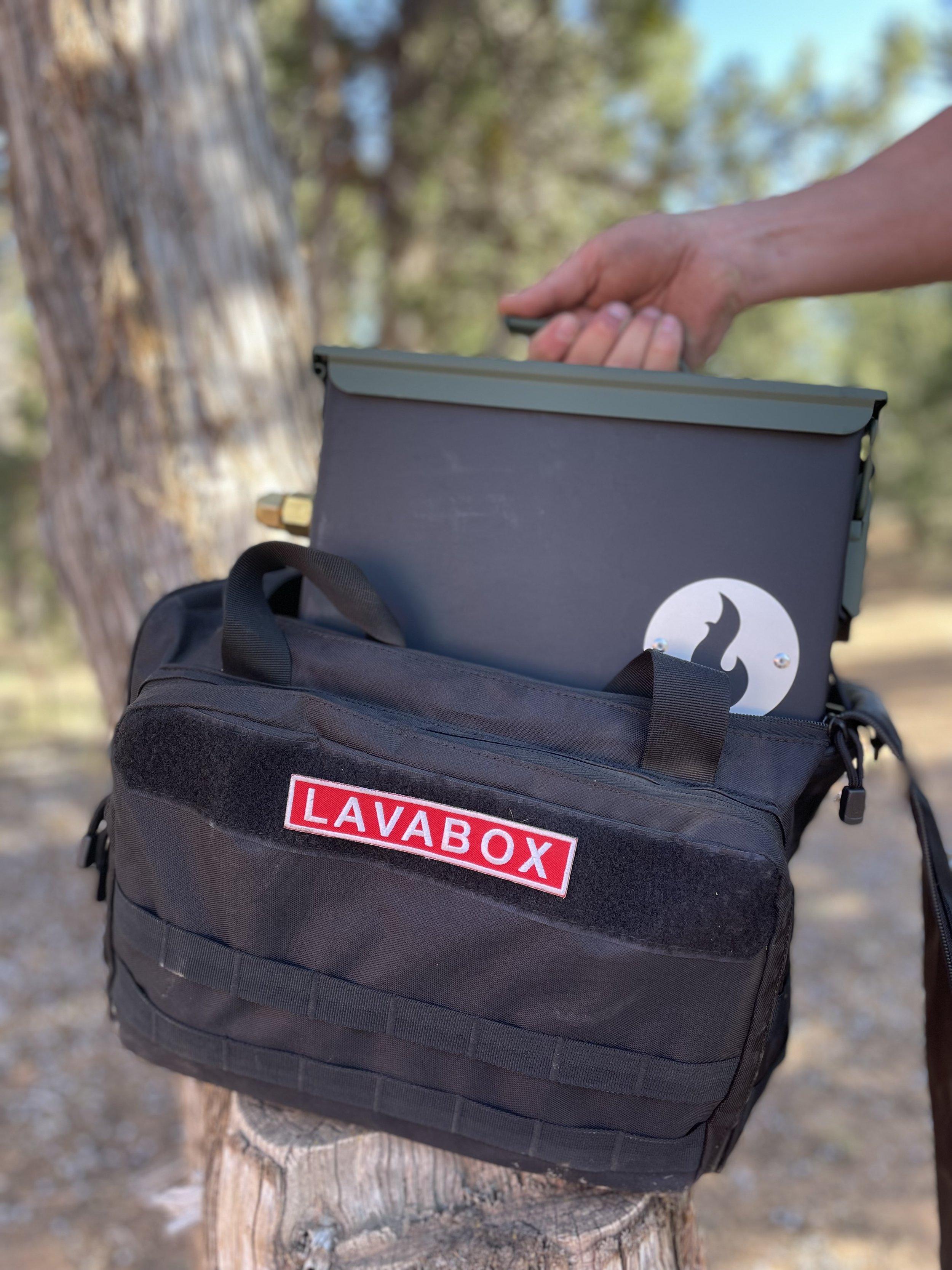 Naked LavaBox Combo: Color-changing fire pit with Over/Under and Bugout Bag