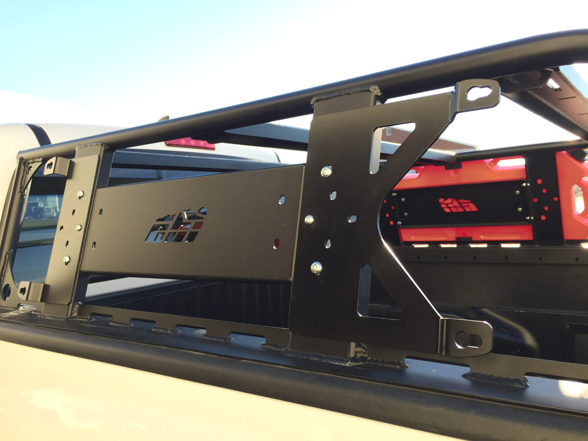 CBI Offroad Fab Bed Rack MaxTrax Mount - Black
