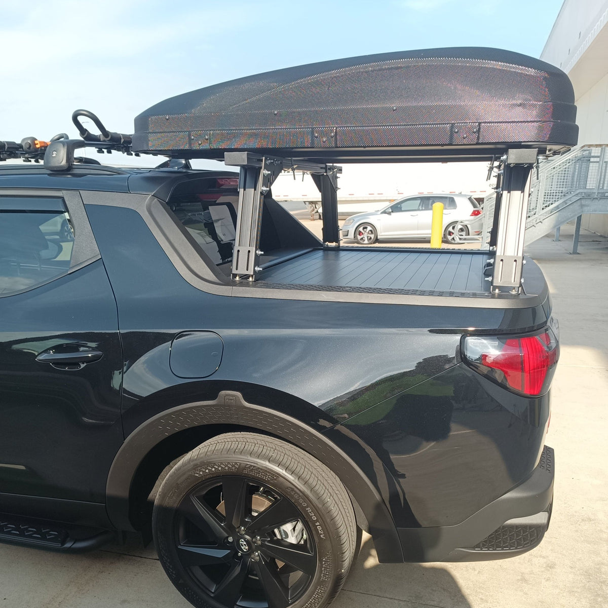 Santa Cruz- Bed Rack For Factory Cover with T-slots - Spirit of 1876 - BillieBars