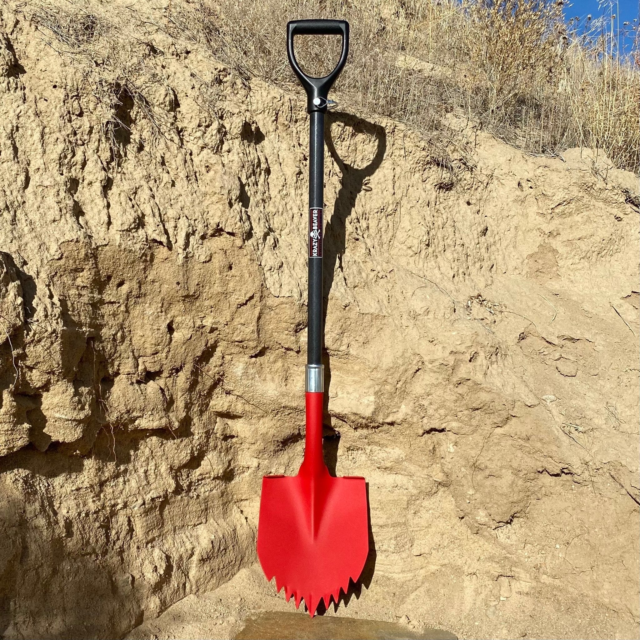 Krazy Beaver Shovel XL (Red Textured Head / Black Handle) - Spirit of 1876