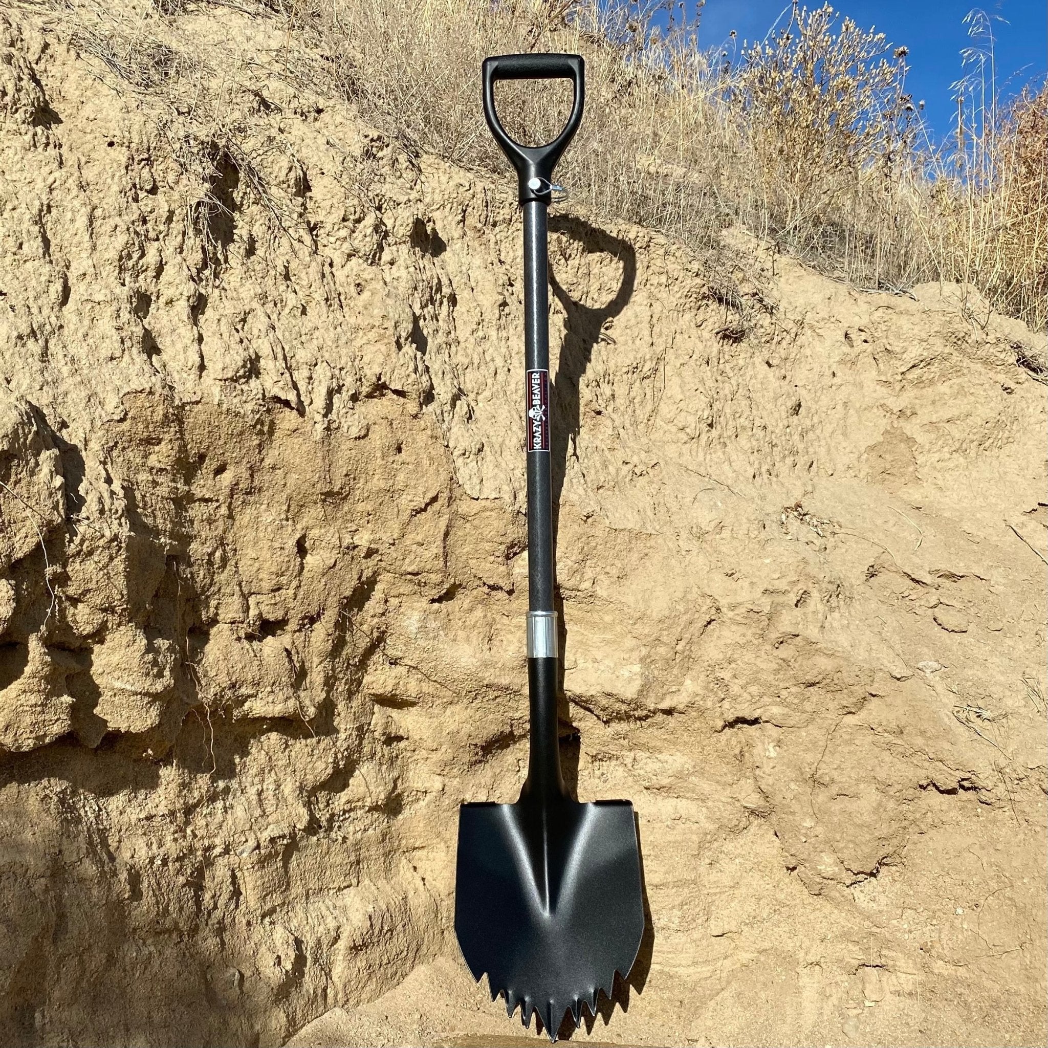 Krazy Beaver Shovel XL (Black Textured Head / Black Handle) - Spirit of 1876