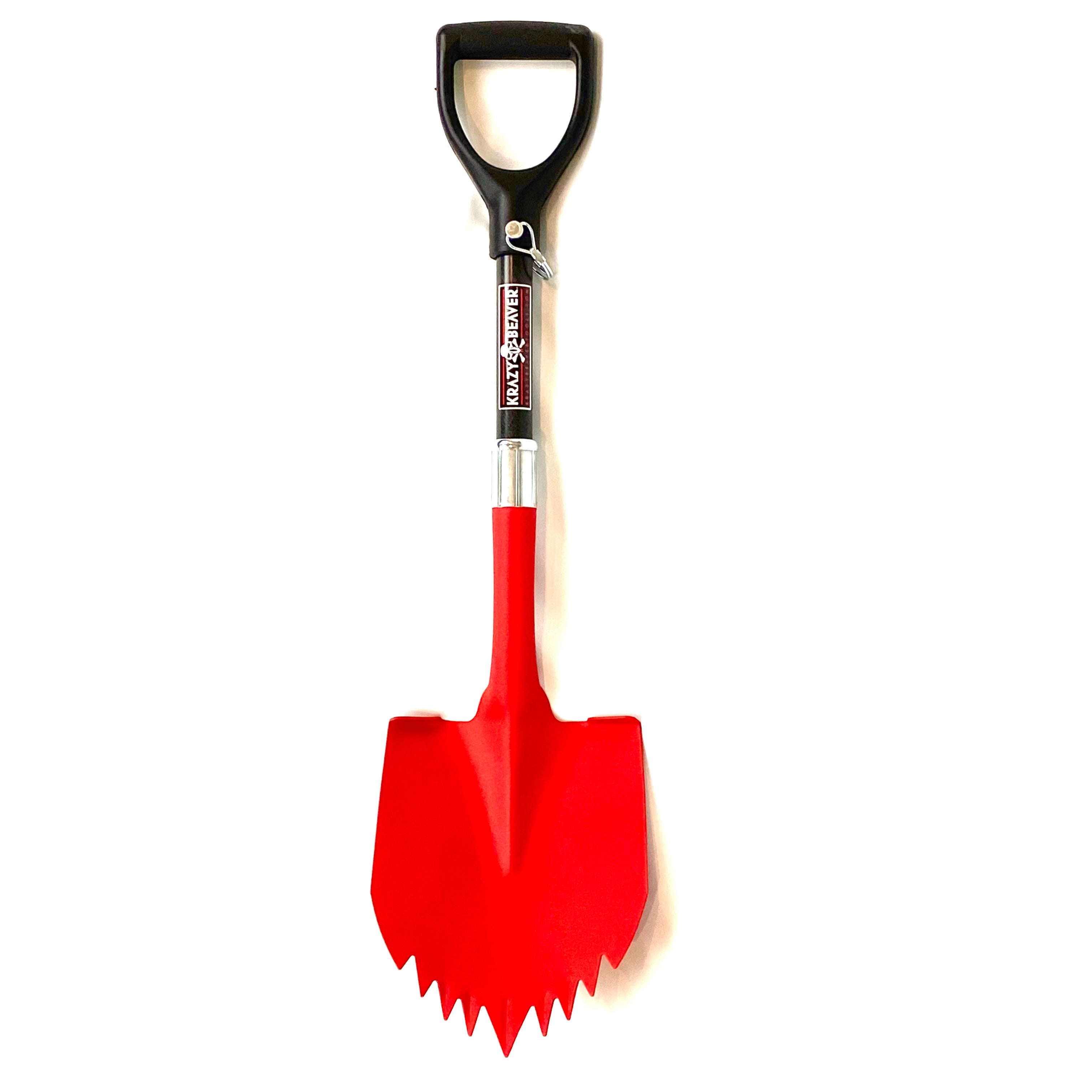 Krazy Beaver Shorty Shovel (Textured Red Head / Black Handle)ATV / UTV