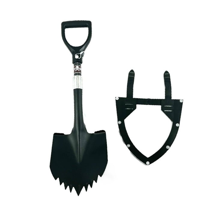Krazy Beaver Mini Shovel with guard (Textured Black Head / Black Handle # 45641) - Spirit of 1876