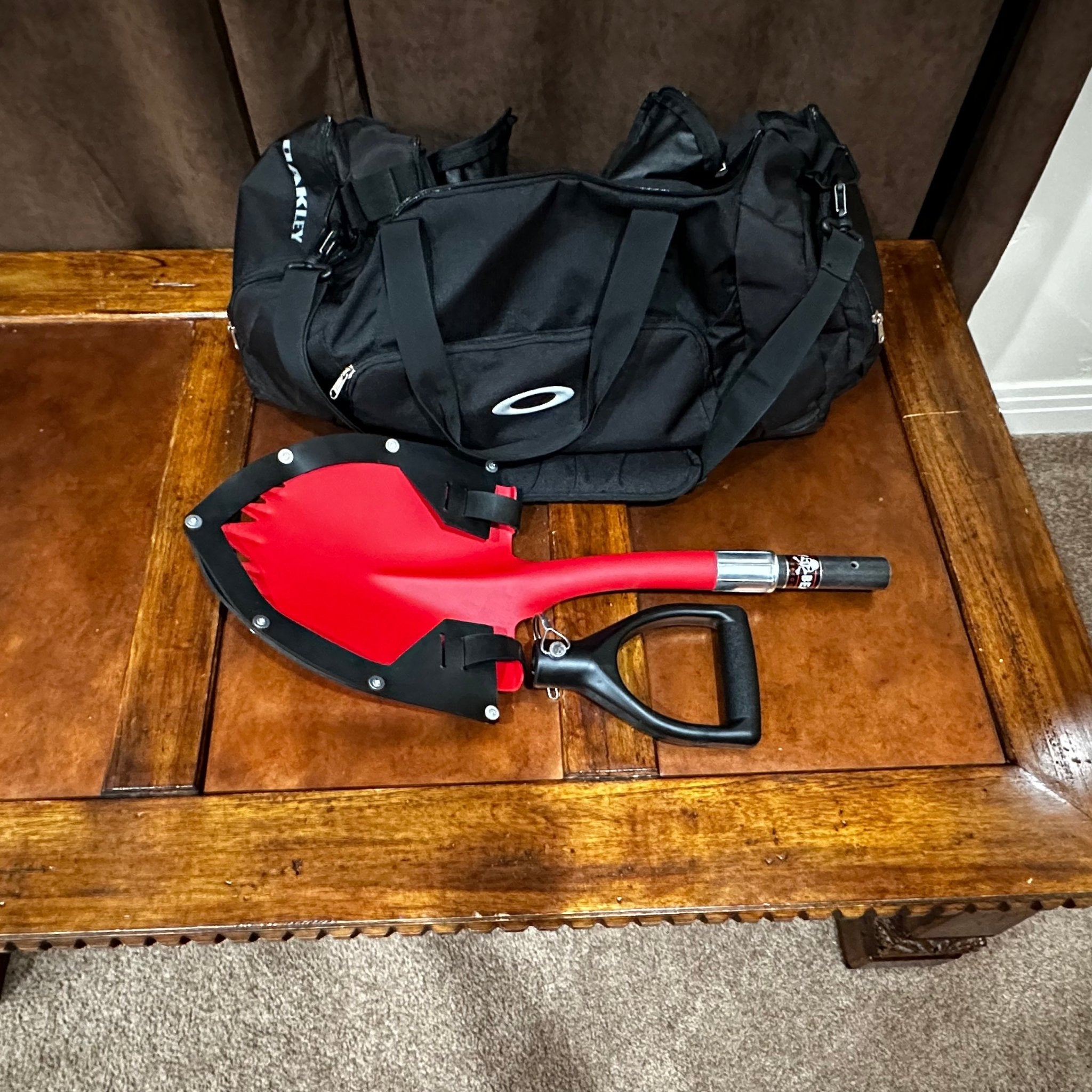 Krazy Beaver Mini Shovel with guard(Textured Red Head / Black Handle # 45642) - Spirit of 1876