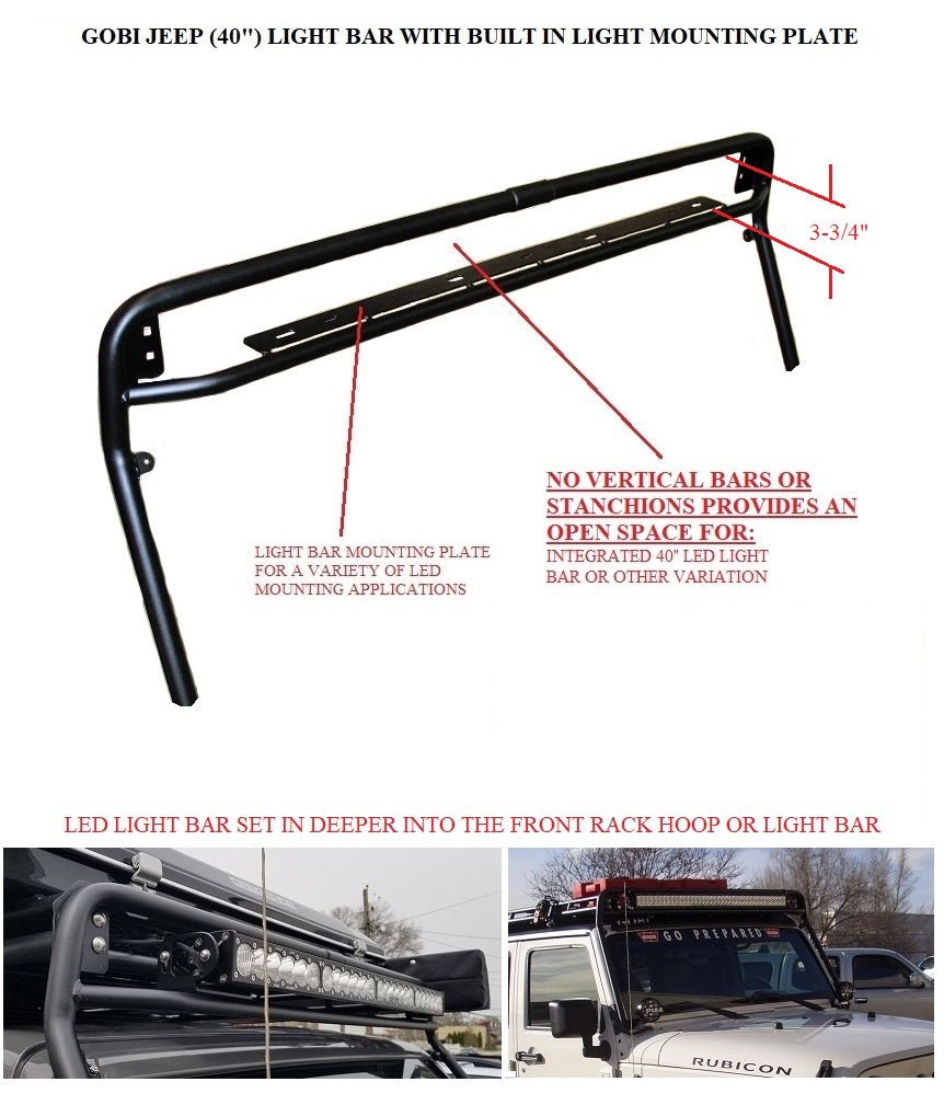 Gobi Ford Bronco 4dr Soft Top Stealth Roof Rack - Spirit of 1876Gobi