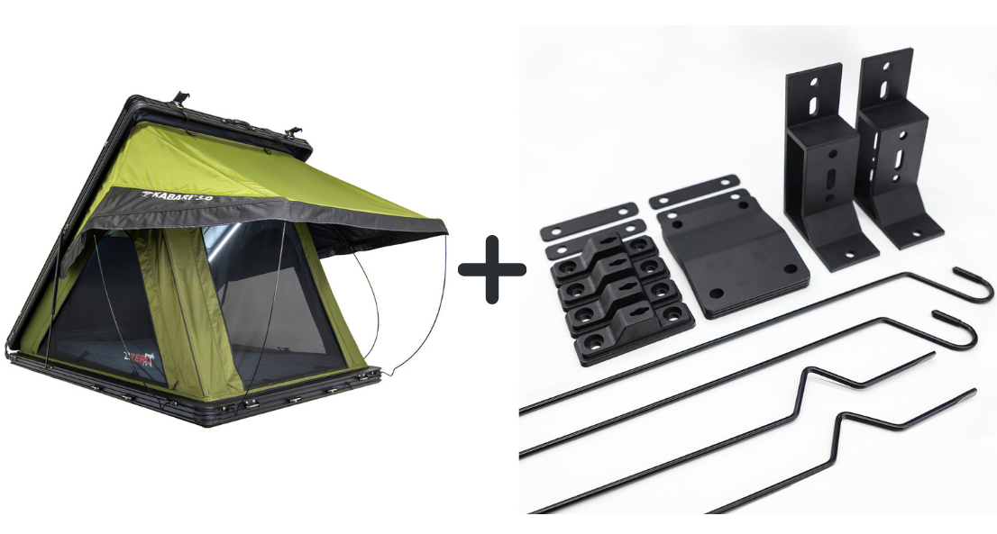 CO-Kabari 3.0 Hardshell Tent + Awning Mount Kit + Ext Window Pole Kit
