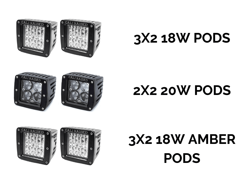 LED Fog Light Pod Replacements Brackets Kit For 2016 - 2023 Toyota Tacoma - Spirit of 1876Dealers of Cali Raised LED