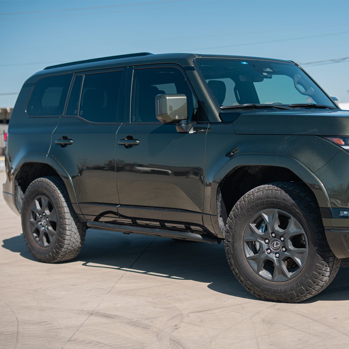 Trail Edition Rock Sliders For 2024+ Lexus GX 550 - Spirit of 1876Dealers of Cali Raised LED