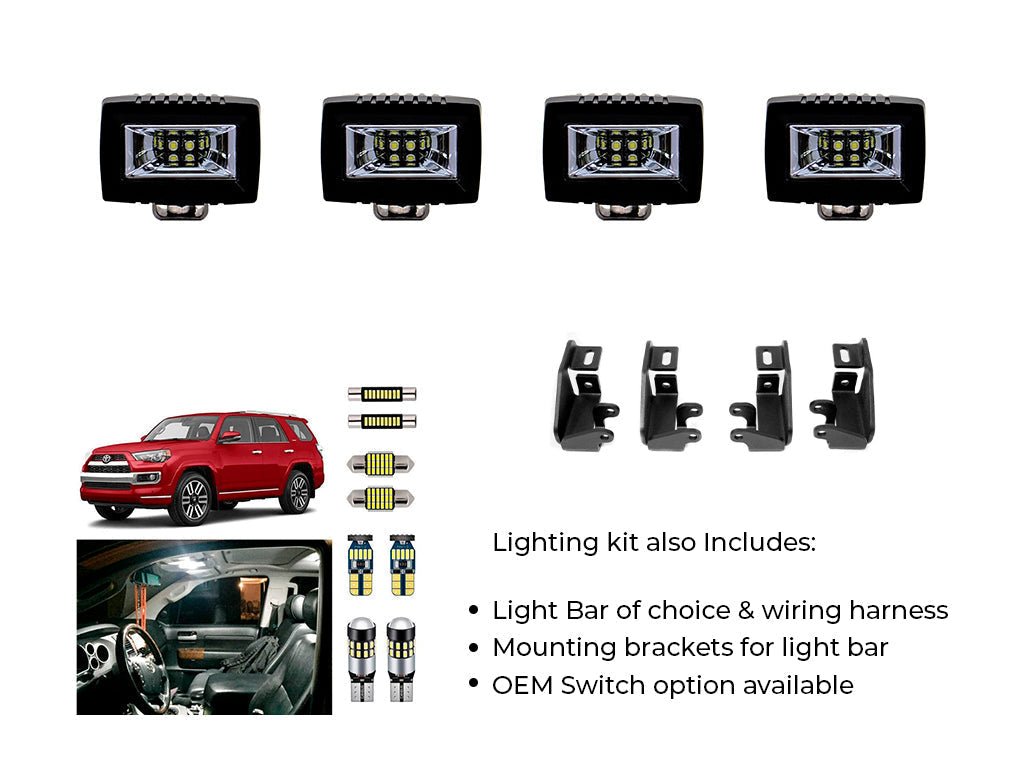 Premium Roof Rack For 2010 - 2024 Toyota 4Runner - Spirit of 1876Dealers of Cali Raised LED