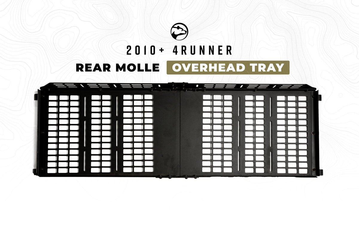 Rear Molle Overhead Tray For 2010 - 2024 4Runner - Spirit of 1876Dealers of Cali Raised LED