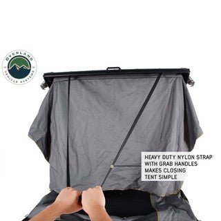 OVS HD Mamba 3 Person Clam Shell Aluminum Hard Shell Roof Top Tent, Grey Body & Green Trim - Spirit of 1876 - OVS
