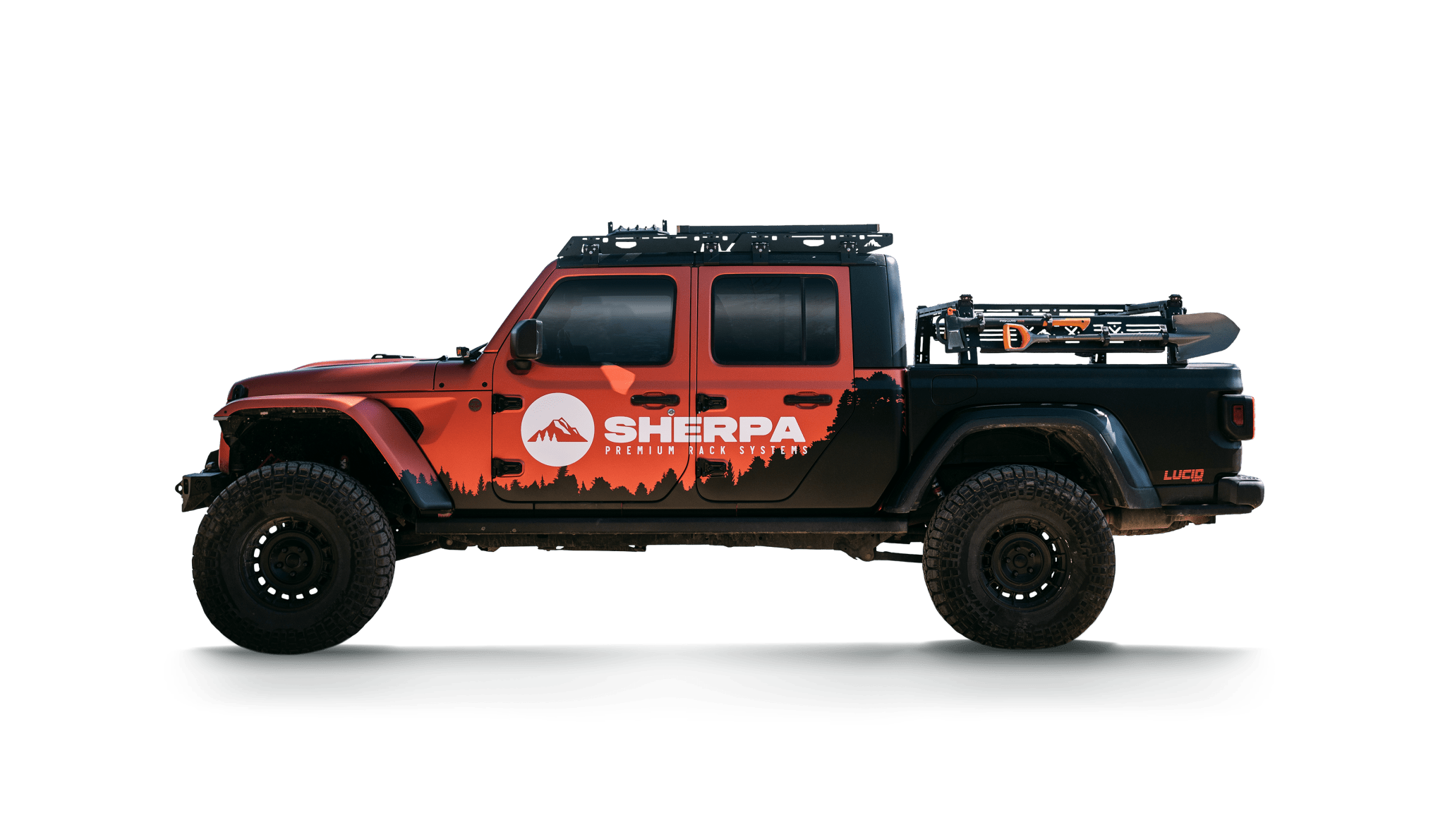 Jeep Gladiator Mid Height PAK System Bed Rack - Spirit of 1876Sherpa Equipment Company