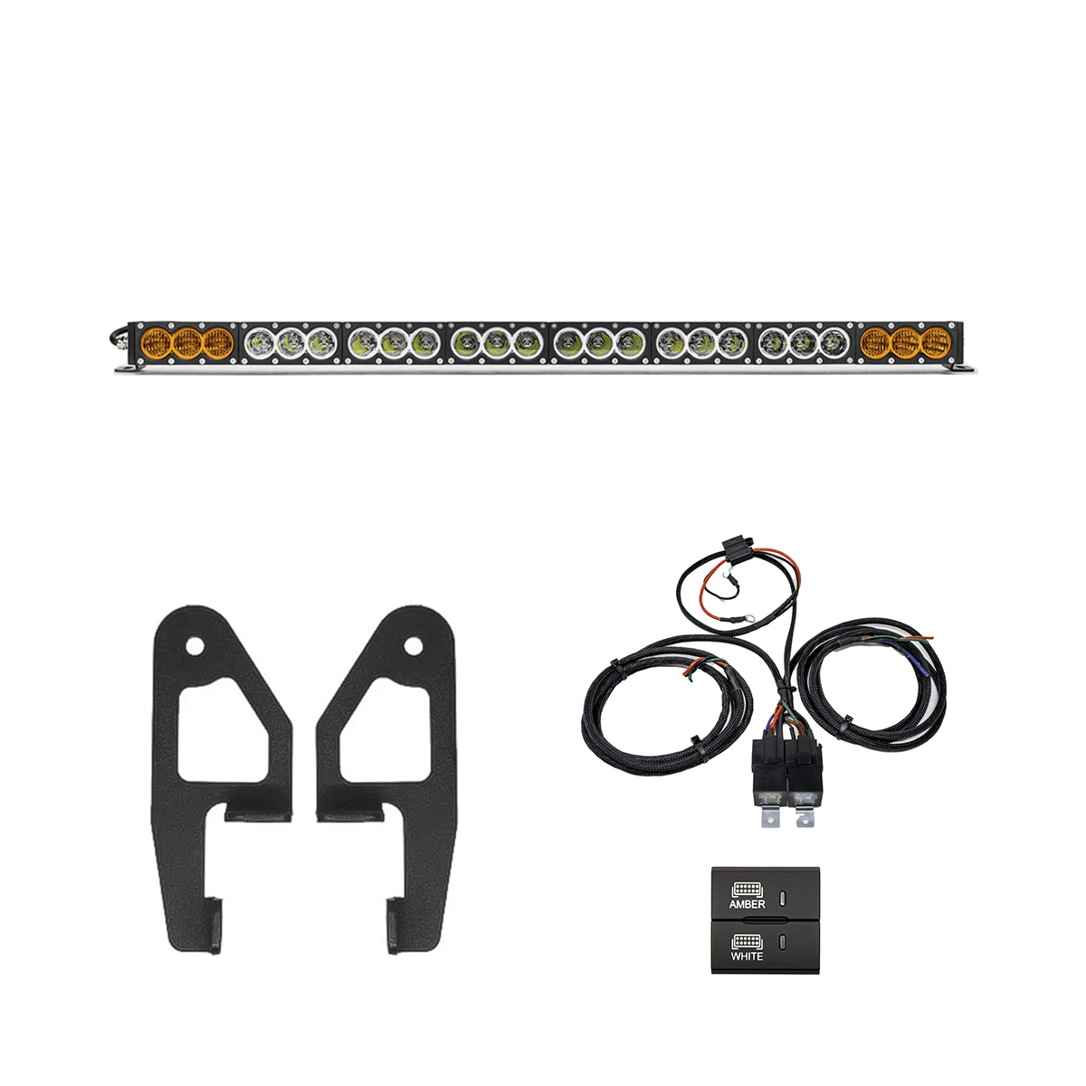 Premium Roof Rack Front Light Bar Kit for 2024+ Toyota Tacoma/2025+ Toyota 4Runner - Spirit of 1876 - Dealers of Cali Raised LED