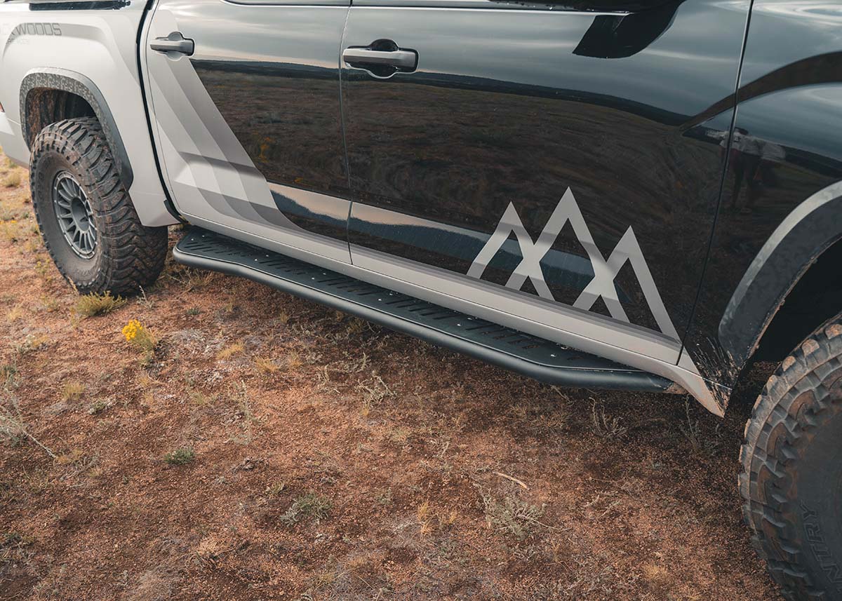 Toyota Tundra 3rd Gen (2022+) Rock Sliders - Spirit of 1876Backwoods Adventure Mods