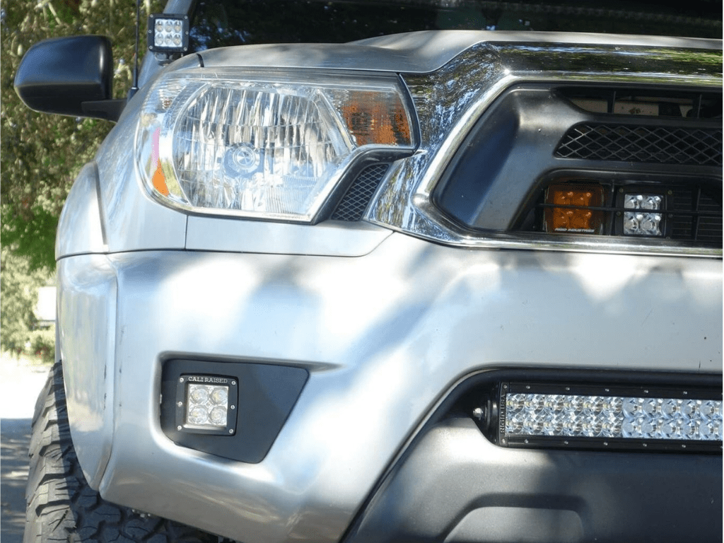 LED Fog Light Pod Replacements Brackets Kit For 2012 - 2015 Toyota Tacoma - Spirit of 1876Dealers of Cali Raised LED