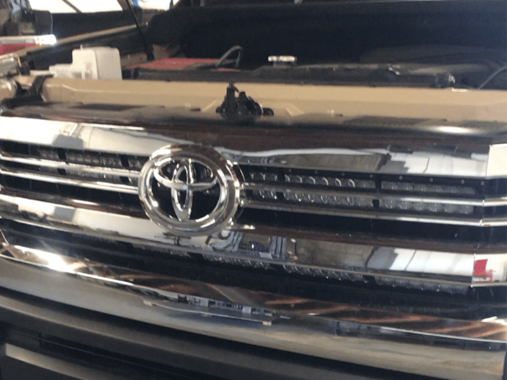 42" Hidden Grille Curved LED Light Bar Mounting Brackets For 2014 - 2021 Toyota Tundra - Spirit of 1876 Cali Raised LED