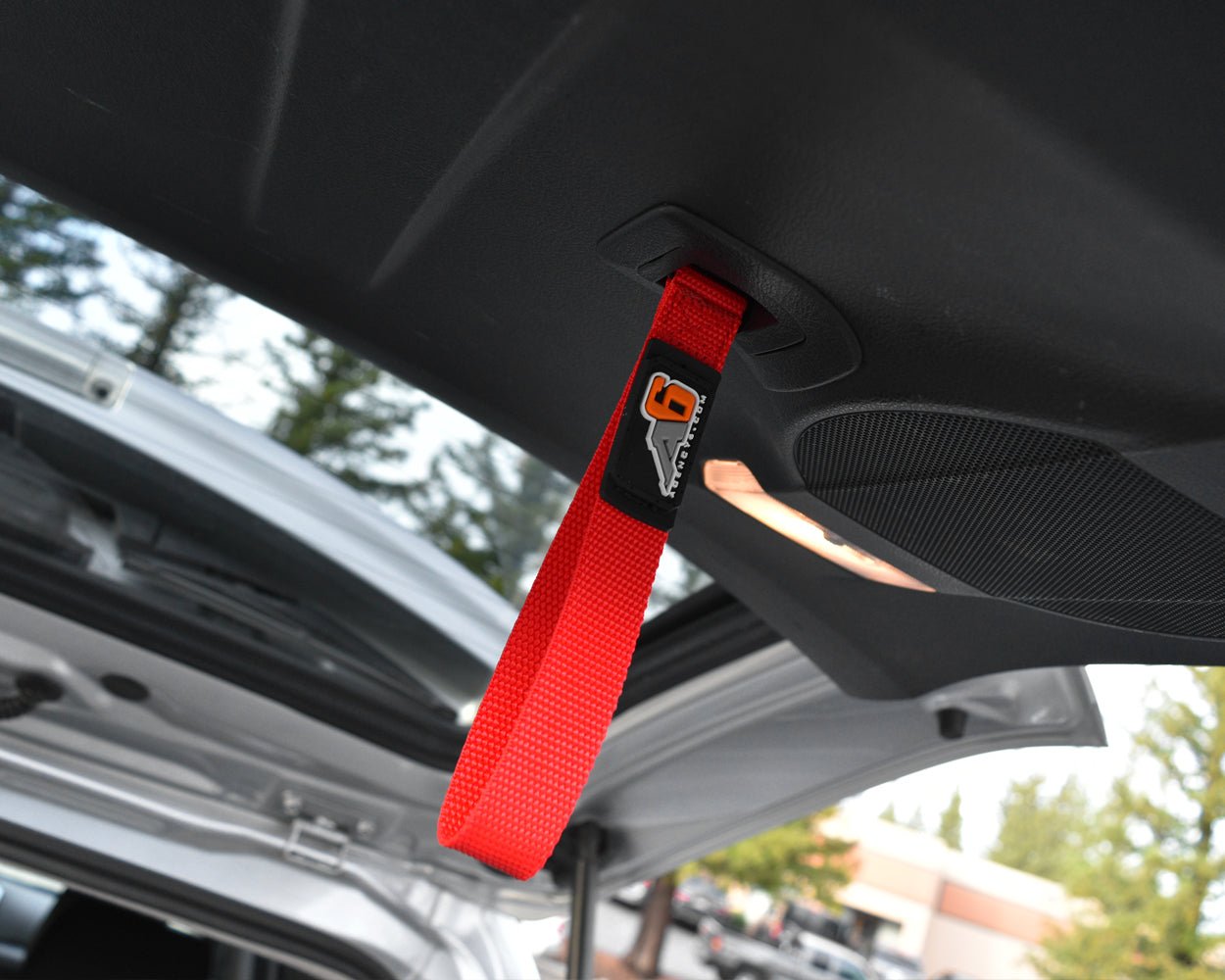 (5TH GEN) Toyota 4Runner Rear Lift Gate Hatch Pull Assist Strap (RED) - Spirit of 1876