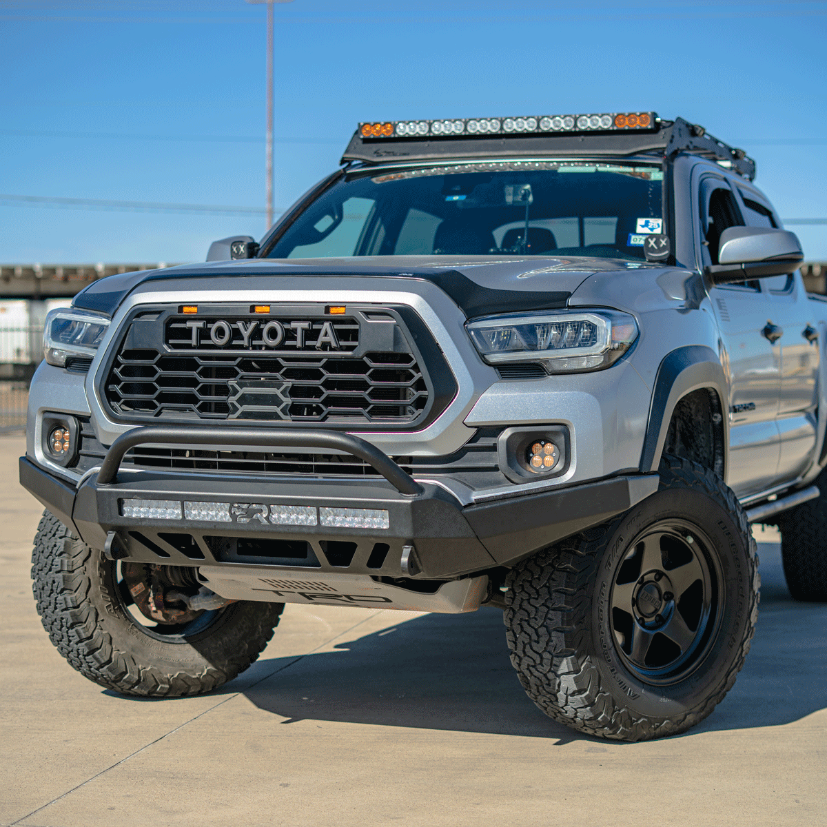 2016 - 2023 TOYOTA TACOMA STEALTH BUMPER HIGH CLEARANCE SIDE WINGS - Spirit of 1876Dealers of Cali Raised LED