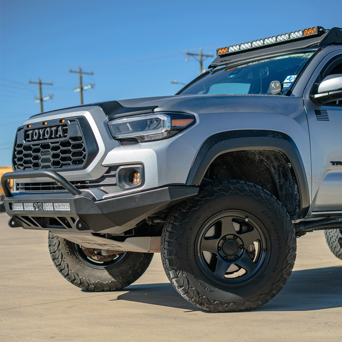 2016 - 2023 TOYOTA TACOMA STEALTH BUMPER HIGH CLEARANCE SIDE WINGS - Spirit of 1876Dealers of Cali Raised LED
