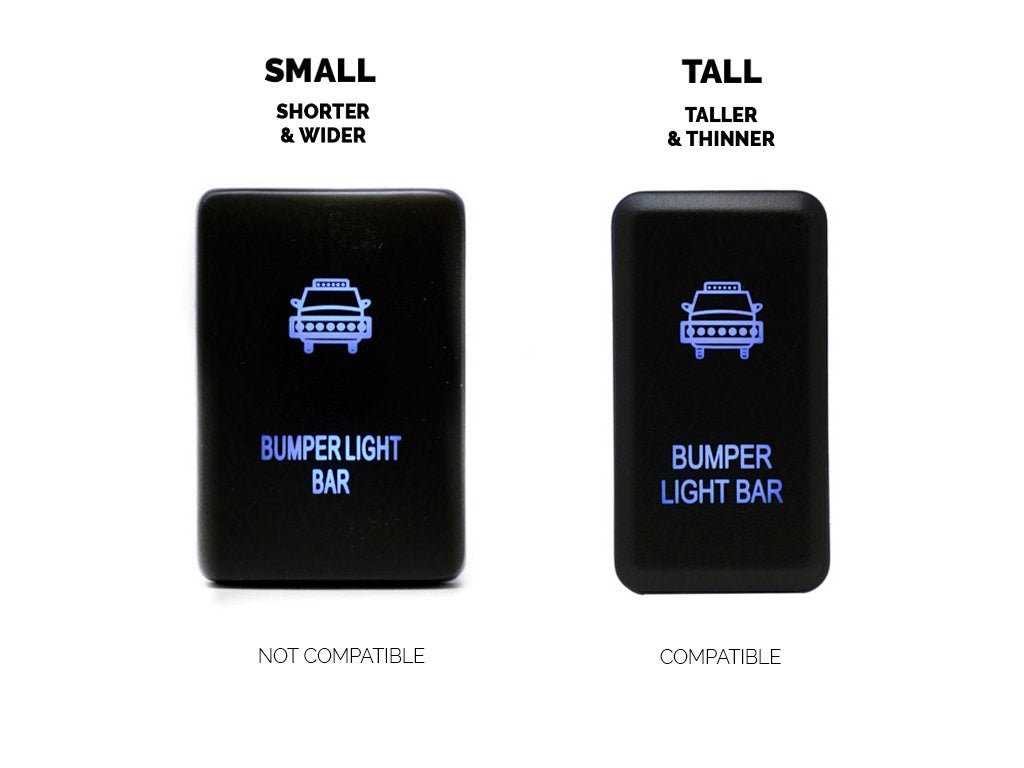 2016 - 2019 Toyota Tacoma OEM Style 2 Switch Panel - Spirit of 1876Dealers of Cali Raised LED