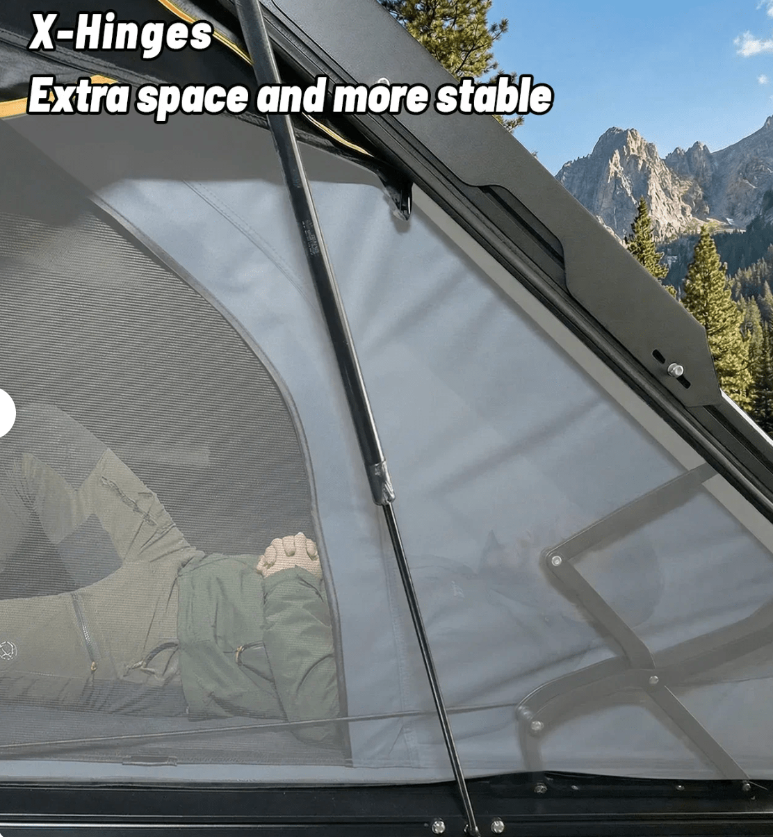 OPENROAD Aluminum Hard Shell Roof Top Tent - PeakRoof LT Series - Spirit of 1876OPENROAD