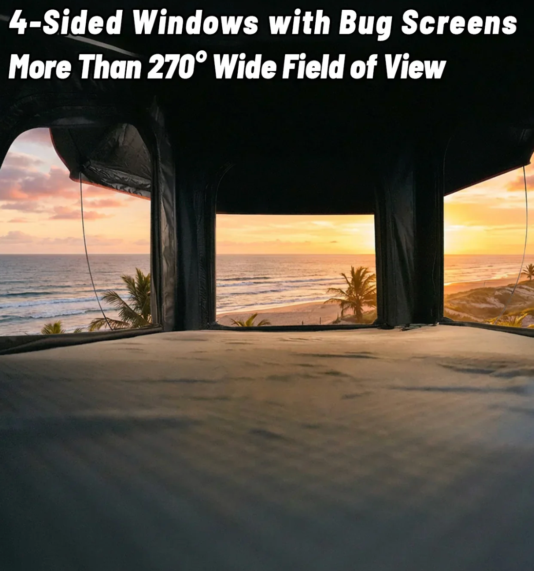 OPENROAD Aluminum Hard Shell Roof Top Tent-PeakRoof LT Series