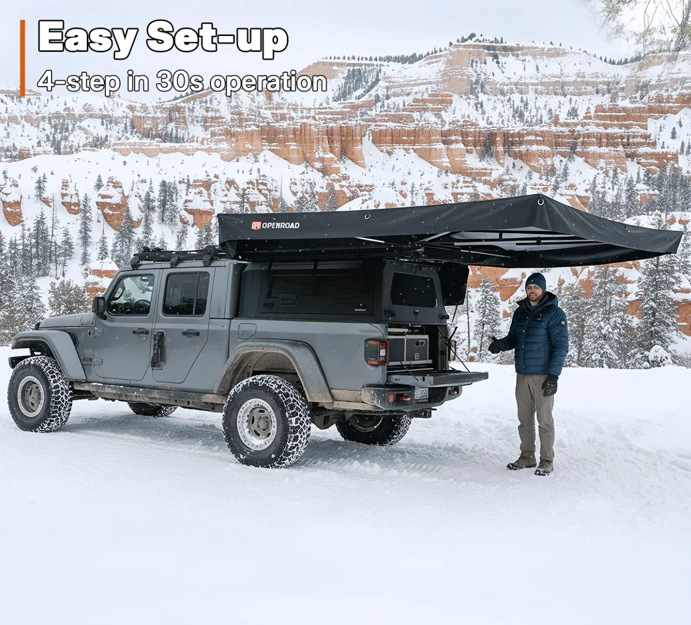 OPENROAD 270 Free Standing Awning for Camping
