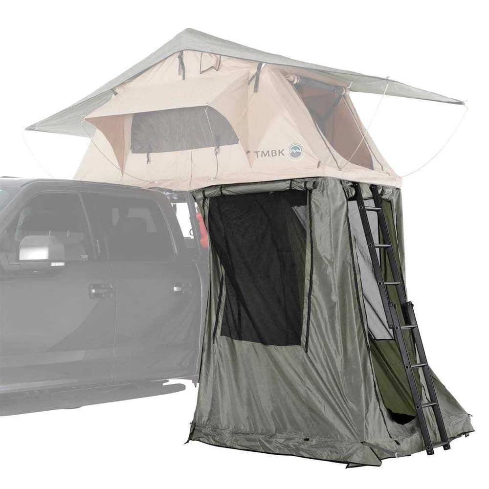 OVS LD TMBK Roof Top Tent Annex Green Base With Black Floor & Travel Cover