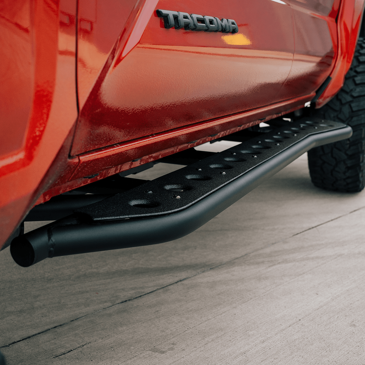 Step Edition Rock Sliders For 2024+ Toyota Tacoma - Spirit of 1876Dealers of Cali Raised LED