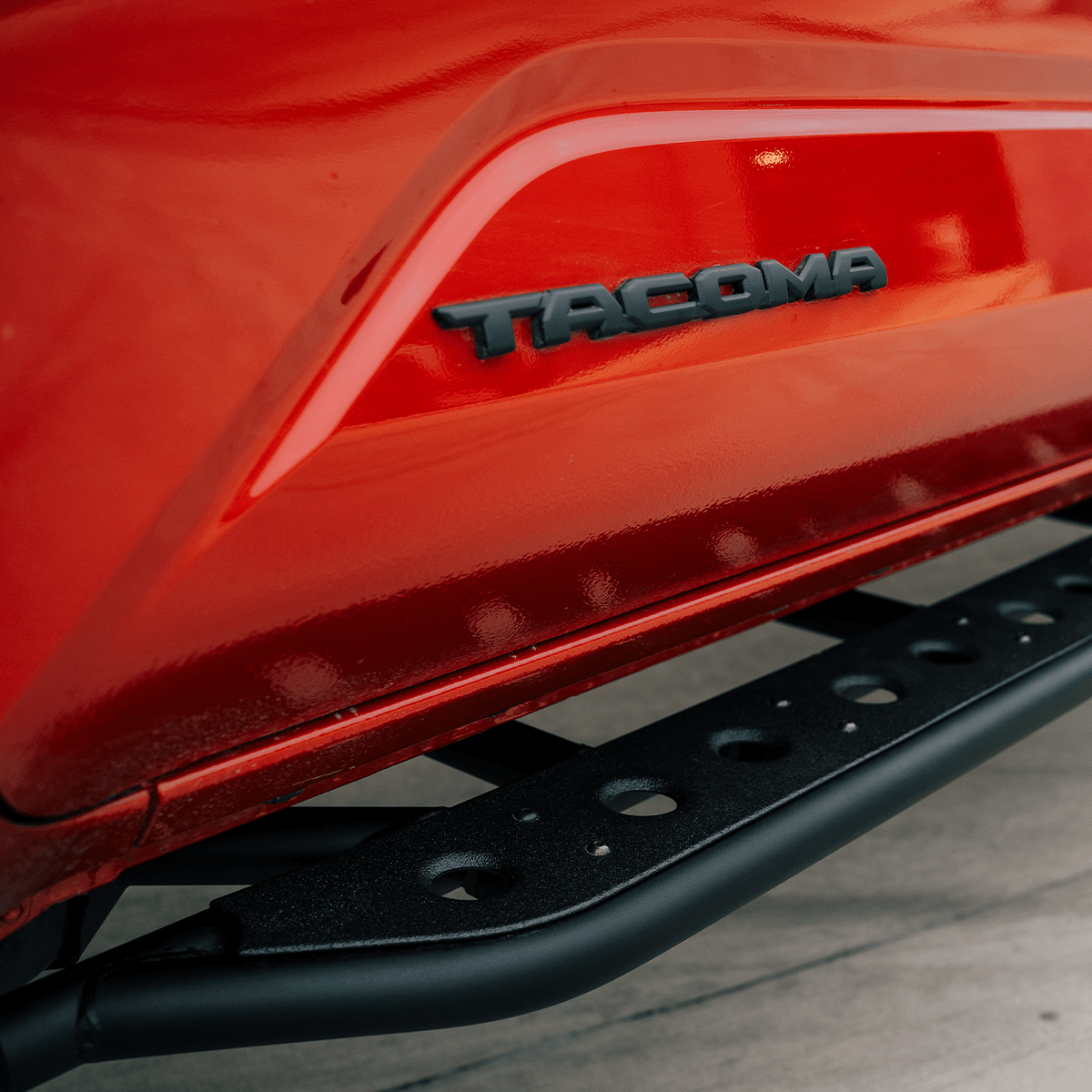 Step Edition Rock Sliders For 2024+ Toyota Tacoma - Spirit of 1876Dealers of Cali Raised LED